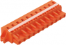 Buchsenleiste, 11-polig, RM 7.62 mm, abgewinkelt, orange, 231-711/027-000
