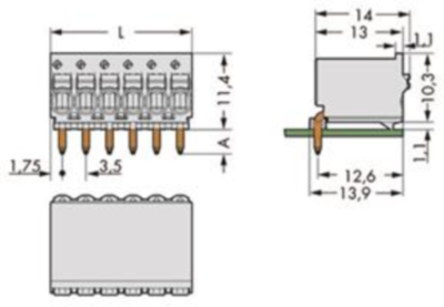 2091-1380 WAGO PCB Connection Systems Image 2