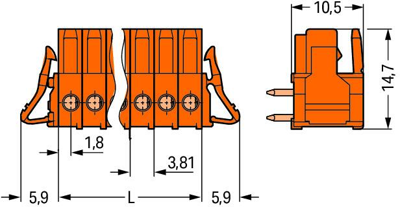 734-576/037-000 WAGO PCB Connection Systems Image 2