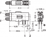 Doppel-LED, 3 V, rot, 3.6 mcd, RM 2.54 mm, LED Anzahl: 2