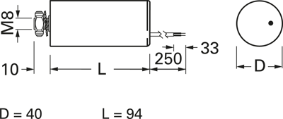 MKA-25UF-450V-CB250 Comar Folienkondensatoren Bild 2