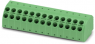 Buchsenleiste, 13-polig, RM 5 mm, abgewinkelt, grün, 1725640