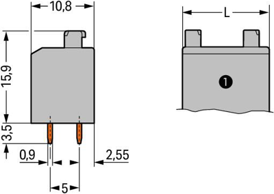 735-307/001-000 WAGO PCB Terminal Blocks Image 2