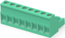 Leiterplattenklemme, 8-polig, RM 5.08 mm, 0,05-3 mm², 15 A, Käfigklemme, grün, 796634-8