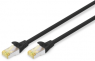 Patchkabel, RJ45-Stecker, gerade auf RJ45-Stecker, gerade, Cat 6A, S/FTP, LSZH, 3 m, schwarz