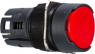 Drucktaster, unbeleuchtet, tastend, Bund rund, rot, Einbau-Ø 16 mm, ZB6AA4