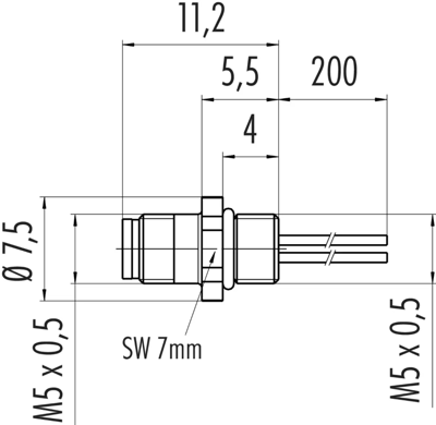 09 3111 00 04 binder Sensor-Aktor Kabel Bild 2