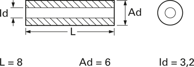 KER 6-3.2X08 QUICK-OHM Abstandsbolzen Bild 3