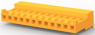 Buchsengehäuse, 12-polig, RM 3.96 mm, gerade, orange, 4-643817-2
