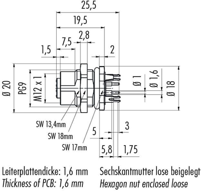 86 0536 1120 00404 binder Sensor-Aktor Rundsteckverbinder Bild 2