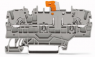 2-Leiter-Trenn- und Messklemme, Federklemmanschluss, 0,25-4,0 mm², 1-polig, 16 A, 6 kV, grau, 2002-1971