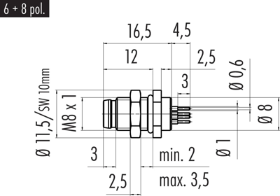 86 6119 1100 00006 binder Sensor-Actuator Connectors Image 2