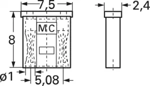 24.0054-23 Stäubli Electrical Connectors Kurzschlussstecker