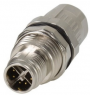 Stecker, M12, 8-polig, Crimpanschluss, Schraubverriegelung/Push-Pull, gerade, 21038811825