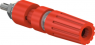 Polklemme, 4 mm, rot, 30 VAC/60 VDC, 35 A, Schraubanschluss, vernickelt, 23.0330-22