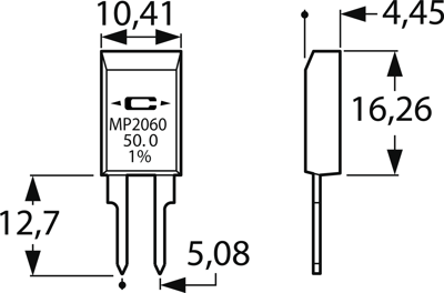 MP2060-10.0-1% Caddock Bedrahtete Widerstände Bild 2