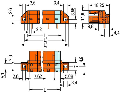 232-864/031-000 WAGO PCB Connection Systems Image 2