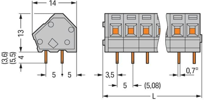 236-410 WAGO PCB Terminal Blocks Image 2