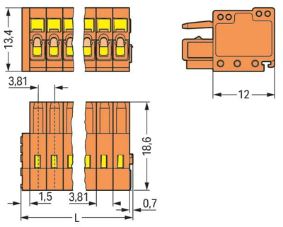 734-203 WAGO PCB Connection Systems Image 2