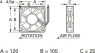 DC-Axiallüfter, 12 V, 120 x 120 x 25 mm, 142 m³/h, 44 dB, Gleitlager, TRACO POWER, D12 T12 HWS