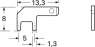 Flachstecker, 2,8 x 0,5 mm, L 13.3 mm, unisoliert, abgewinkelt, 378905.68