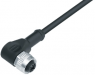 Sensor-Aktor Kabel, M12-Kabeldose, abgewinkelt auf offenes Ende, 4-polig, 5 m, PUR, grau, 4 A, 79 3434 37 04