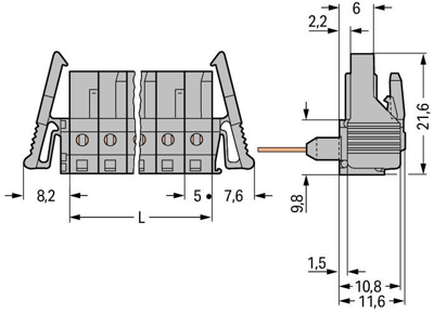 232-250/005-000/039-000 WAGO Zubehör für Anschlussklemmen Bild 2