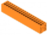 Leiterplattenklemme, 18-polig, RM 5 mm, 0,12-2,5 mm², 20 A, Federklemmanschluss, orange, 1330630000