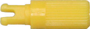 Steckachse, gelb, 12 mm, gelb, für Trimmpotentiometer, 5272 GELB