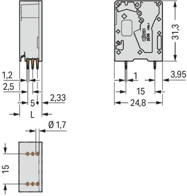 2636-3101 WAGO Leiterplattenklemmen Bild 2