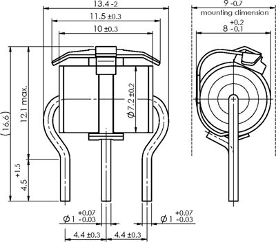 B88069X9930B502 TDK (EPCOS) Gas Discharge Tubes Image 2