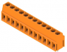 Leiterplattenklemme, 12-polig, RM 5 mm, 0,2-2,5 mm², 15 A, Schraubanschluss, orange, 1845380000