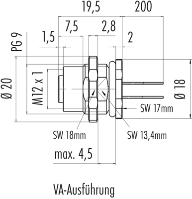 76 2532 1111 00012-0200 binder Sensor-Actuator Cables Image 2