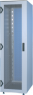 42 HE Schrank mit perforierter Tür, (H x B x T) 2000 x 600 x 800 mm, IP20, Stahl, lichtgrau/schwarzgrau, 10130-316