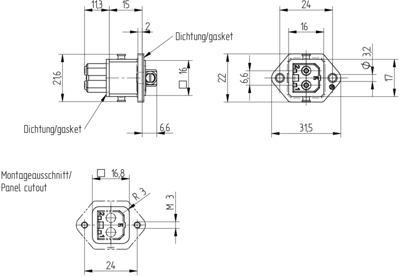 930647106 Hirschmann Automation and Control Gerätesteckverbinder Bild 2