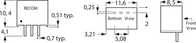 R-78C12-1.0 RECOM DC/DC-Wandler Bild 2