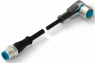 Sensor-Aktor Kabel, M12-Kabeldose, abgewinkelt auf M12-Kabelstecker, gerade, 5-polig, 1.5 m, PUR/PVC, schwarz, 4 A, 1-2273127-4