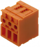 Leiterplattenklemme, 6-polig, RM 7.62 mm, 0,13-6,0 mm², 30 A, Schraubanschluss, orange, 1786410000