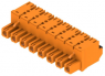 Buchsenleiste, 8-polig, RM 7.62 mm, gerade, orange, 1230210000