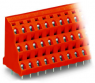 Leiterplattenklemme, 9-polig, RM 7.62 mm, 0,08-2,5 mm², 21 A, Käfigklemme, orange, 737-653