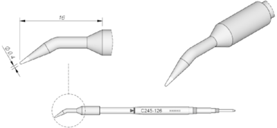 C245126 JBC Lötspitzen, Entlötspitzen und Heißluftdüsen