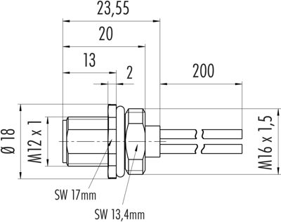 09 0631 700 04 binder Sensor-Aktor Kabel Bild 2