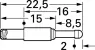 5110/O.03-D-1.5N-AU-2.3 M PTR Prüfstifte