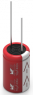 Elektrolytkondensator, 100 µF, 10 V (DC), ±20 %, radial, RM 2.5 mm, Ø 6.3 mm