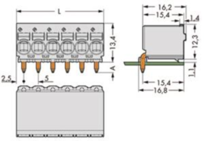 2092-1373/000-1000 WAGO PCB Connection Systems Image 2