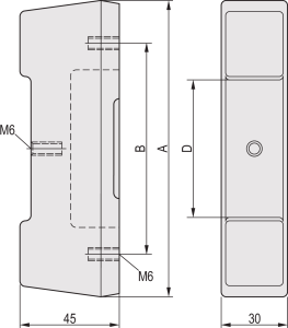 CompacPRO, Rückfuss, 3 HE, 45mm erhöht