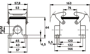 19105000 LAPP Housings for HDC Connectors Image 2