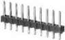 Stiftleiste, 11-polig, RM 2.54 mm, gerade, schwarz, 6-146280-1