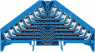 Rangierverteilerklemme, Push-in-Anschluss, 0,5-1,5 mm², 32-polig, 8 A, 4 kV, blau, 1173910000
