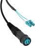 LWL-Patchkabel, LC auf LC-Stecker, 5 m, OM3, Multimode 50/125 µm